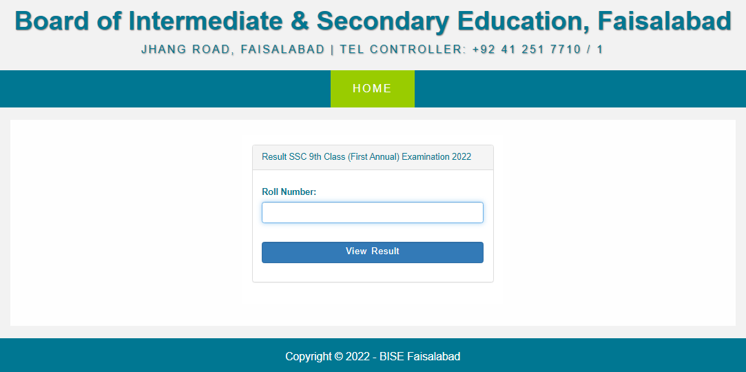 9th Class Result 2024 Faisalabad Board BISE FSD 9th Result