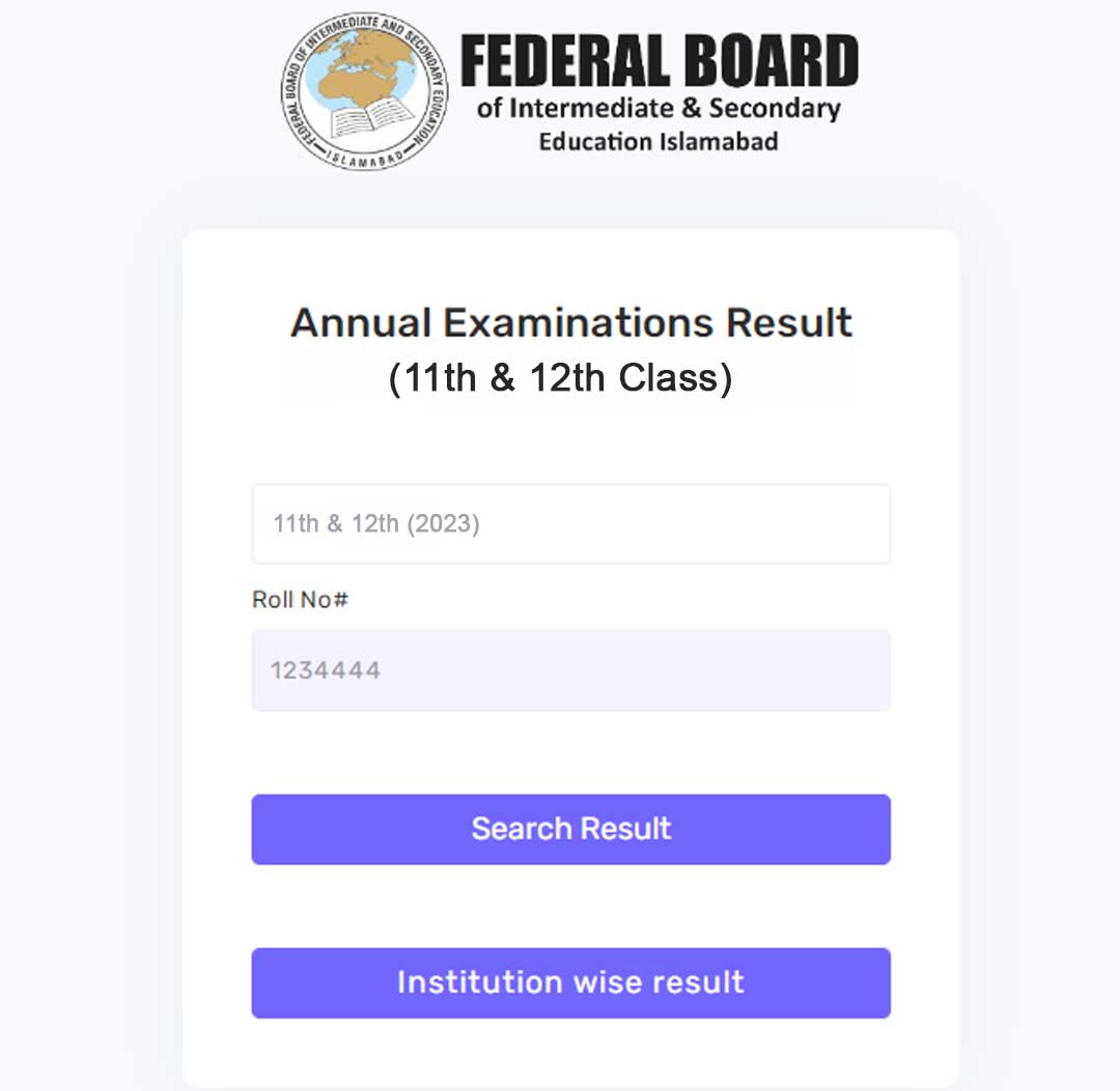 FBISE Result 2023 Class 11 and Class 12