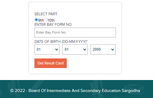 Sargodha board result 2023 class 9 by roll number